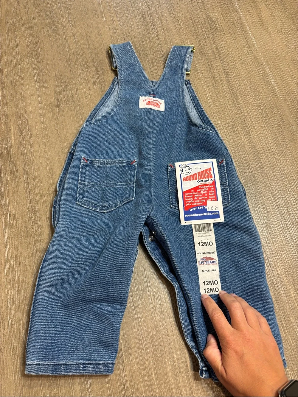 Round House Blue Denim Overalls - NEW